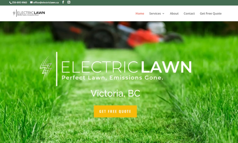 Bow Valley Marketing - Website Design - Electric Lawn